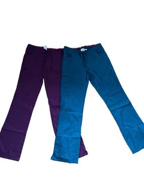 Dickies Scrub Pants in Purple and Blue